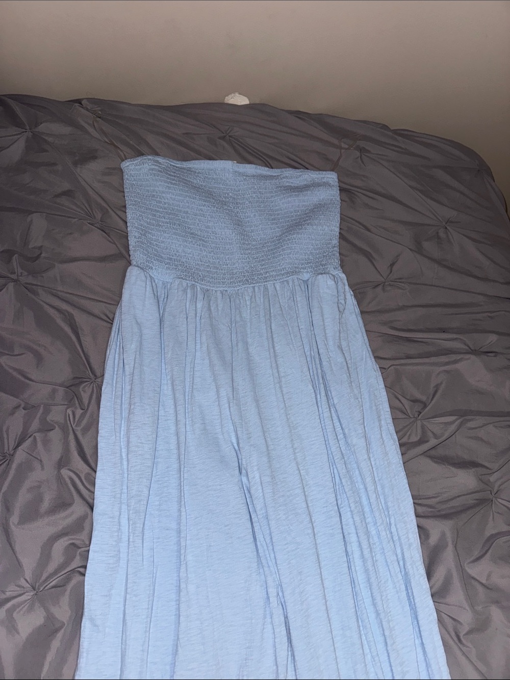 NEVER WORN American Eagle Outfitters Light Blue Strapless Romper